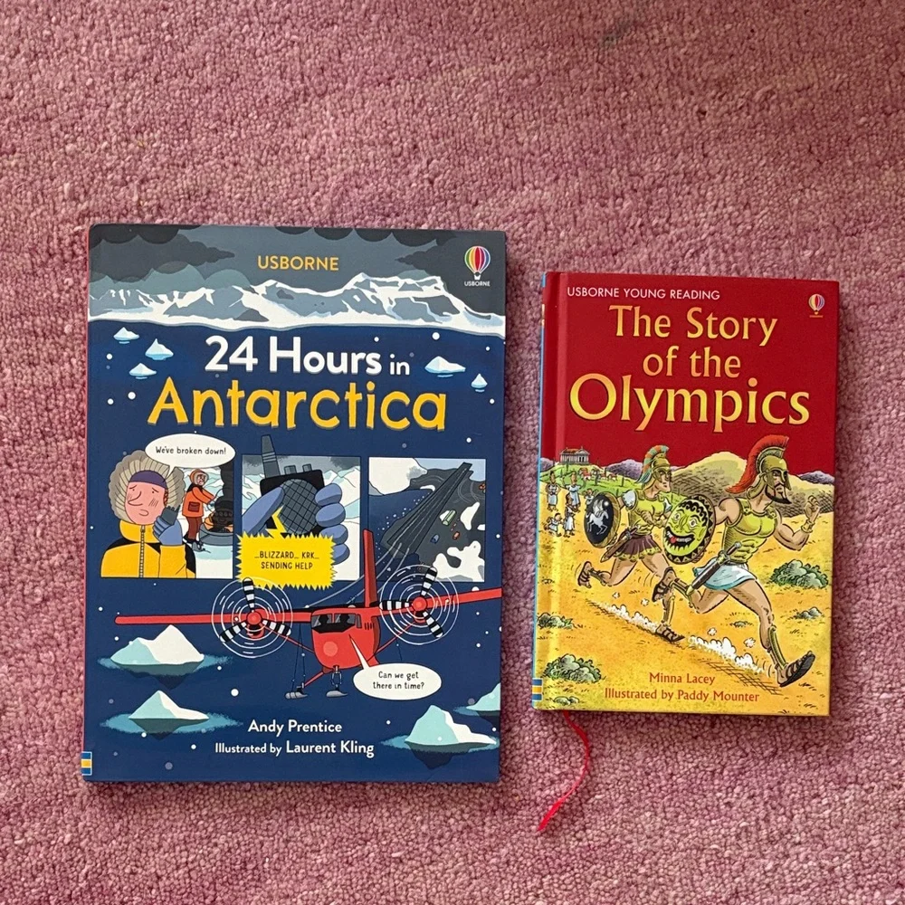 Usborne Children's Book | 24 Hours in Antarctica + The Story of the Olympics